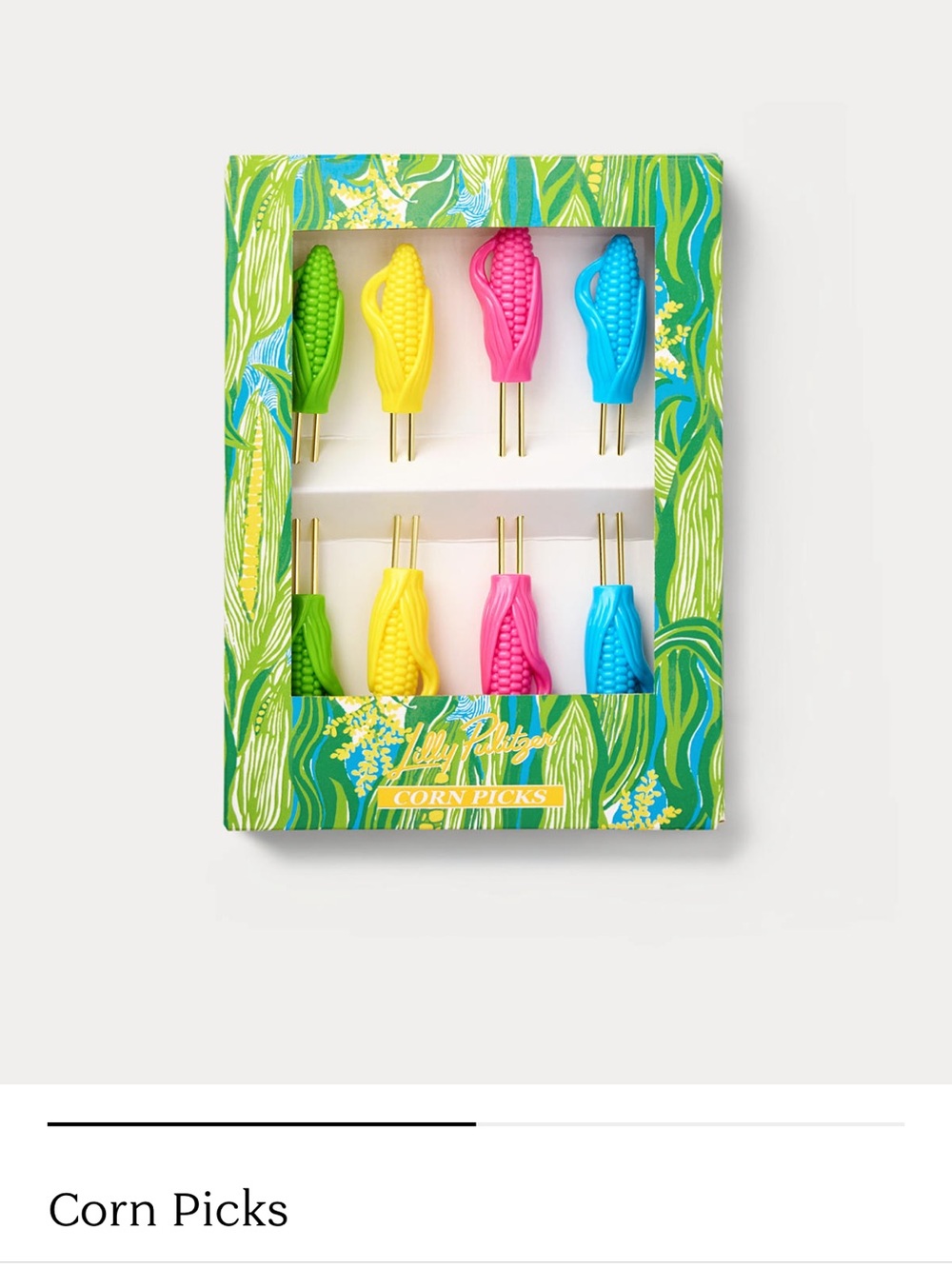 Lilly Pulitzer Corn Picks